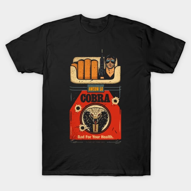 Cobra 80s Movie T-Shirt by TEEWEB